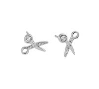 Cute a forbice per piccolo stallone per le donne adolescenti cartilagine ipoallergenico per orecchio sensibile minuscolo piercing poste piercing post -pin alla moda regali bff compleanno figlia lei