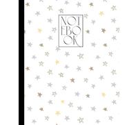 Cute Aesthetic Notebook for School and College Students: Little stars, 60 pages