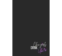 Cute Aesthetic Notebook - Lined Journal 200 Pages - Quote 'CHIC GIRLS DRINK UBE' - Trendy & Fun Gift for Ube Latte Lovers, Foodies, Students & ... To-Do Lists & Chic Lifestyle Planning