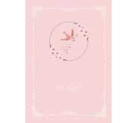 Cute Aesthetic Spring Korean Notebook, Cherry Blossom Theme Pink Journal, Minimalist Diary for Students, Work, Women, and Girls (Paperback, 120 Pages, A5, White Paper, Grey Lines)