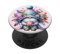 Cute Aesthetic Spring Must Haves With Lilac Gnome Graphic PopSockets PopGrip Adesivo