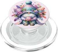 Cute Aesthetic Spring Must Haves With Lilac Gnome Graphic PopSockets PopGrip per MagSafe