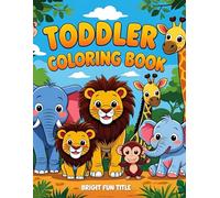 Cute African Animals Coloring Book for Toddlers