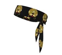 Cute African Woman Polka Stampa 1 Pezzi Fascia per Capelli Fascia Unisex Dry Head Tie Sport Band Per Basket Corsa Tennis