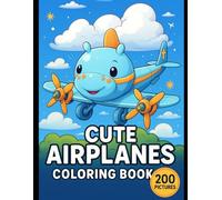 Cute Airplane Coloring Book