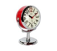 Cute Alarm Clock, Mini Portable Timer, Vintage Clock with Soft Nightlight, Decor Clocks with Adjustable Volume, Electronics Accessories, for Bedroom Home Office Kids Dorm Travel Nursery Bedside Room