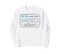 Cute America 250th Birthday 1776-2026 per Donne e Ragazze Felpa