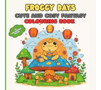 Cute And Cosy Fantasy Colouring Book Froggy Days: 45 Fun Coloring Pages Of Adventure Frog Friends & Cozy Scenes