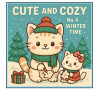 Cute and Cozy Coloring Book: Winter Time