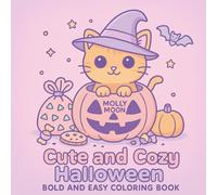 Cute and Cozy Halloween: Bold and Easy Coloring Book