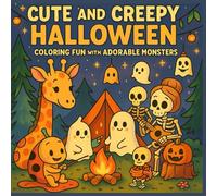Cute and Creepy Halloween Coloring Fun with Adorable Monsters: A Spooky Coloring Book for Adults and Teens with Ghosts, Skeletons, and Cozy Creepy Creatures for Relaxation