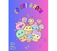 Cute and easy kawaii designs for kids in kindergartens and schools 2-6: Large, easy-to-use designs for children. (Let your child enjoy easy coloring)