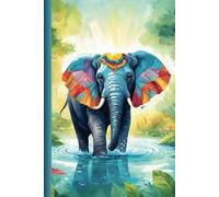 Cute and Funny Animal Notebook - Elephant: A Graph Journal with an Inspiring and Motivational Quote on Every Page