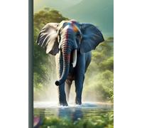 Cute and Funny Animal Notebook - Elephant: Composition Journal College Ruled with an Inspiring and Motivational Quote on Every Page
