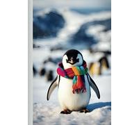 Cute and Funny Animal Notebook - Penguin: A Checkered Journal with an Inspiring and Motivational Quote on Every Page