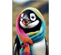 Cute and Funny Animal Notebook - Penguin: A Graph Journal with an Inspiring and Motivational Quote on Every Page