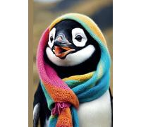 Cute and Funny Animal Notebook - Penguin: A Graph Journal with an Inspiring and Motivational Quote on Every Page