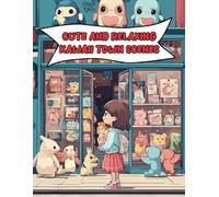 Cute and Relaxing Kawaii Town Scenes: A Charming Coloring Book of Adorable Town Life for Adults