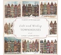 Cute and Wintry Townhouses: Scrapbook, craft, decoupage paper, 24 designs, 24 double-sided sheets, 6'' x 6''