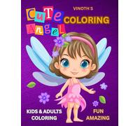 CUTE ANGEL COLORING: Kids and Adults Coloring
