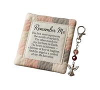 Cute Angel Keychain - Prayer Quilt with Angel Keychain, Pocket Prayer Quilt | Blessing Token | Angels Charm Key Chain Present | for Men Women Family Friends Home Travel Holiday Bag