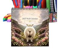 Cute Animal 12 Months Home Decoration 2027 Calendar Wall 8.3 Inch
