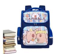 Cute Animal Backpack, Capybara Print Bookbag, 14.12 Inch Kids School Bag with Partition Compartments, Waterproof Durable Backpack, Stylish Elementary Backpacks Bag for Girls Boys Kindergarten