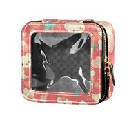 Cute Animal Bear Anime San Valentino Pesca Trasparente Trucco Borse Impermeabile Viaggio Toiletry Bag Portatile Make Up Organizer per Viaggio