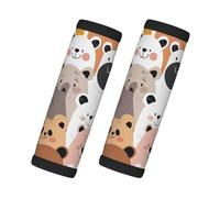 Cute Animal Bear Bagagli Wrap 2PCS Cartoon Valigia Maniglia Copertura con Identificatori Morbido Neoprene Valigia Grip Wrap Accessori da Viaggio