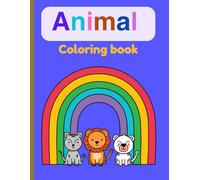 Cute Animal coloring book: Fun Coloring Pages with Animals for Children Ages 3-8
