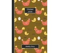 Cute Animal Diaries - Chicken: A gorgeous Week View Planner 2026 (spread across 2 pages). It's an ideally sized (6"x9") animal themed journal in a ... pages. Great gift for friends and family.