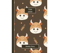 Cute Animal Diaries - Cow: A gorgeous Week View Planner 2026 (spread across 2 pages). It's an ideally sized (6"x9") animal themed journal in a large ... pages. Great gift for friends and family.