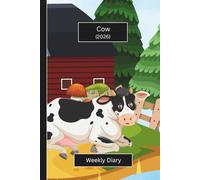 Cute Animal Diaries - Cow (Hardcover): A gorgeous Week View Planner 2026 (spread across 2 pages). It's an ideally sized (6"x9") animal themed journal ... pages. Great gift for friends and family.