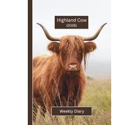 Cute Animal Diaries - Highland Cow (Hardcover): A gorgeous Week View Planner 2026 (spread across 2 pages). Ideally sized (6"x9") animal themed journal ... pages. Great gift for friends and family