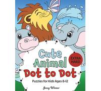 Cute Animal Dot to Dot - Extra Hard Puzzles for Kids Ages 8-12: A Fun and Challenging Connect the Dots Activity Book for Boys and Girls