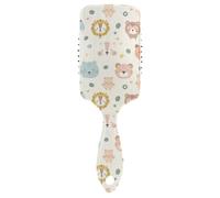 Cute Animal Faces cute mens spazzola per capelli Progettato testa massaggiatore cuoio capelluto per diradare i capelli con manico ergonomico cepillo para cabello rizado