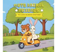 Cute Animal Friends: A Bold & Fun Coloring Book for Creative Kids: 40 Delightful Pages of Easy-to-Color Animal Adventures for Ages 5 to 15