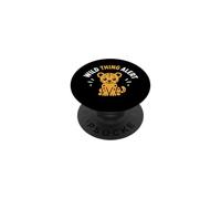 Cute Animal Leopard quote Funny Wild Thing Alert PopSockets PopGrip Adesivo