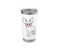 Cute Animal Lover Fennec Fox Bicchiere termico in acciaio inox doppia parete