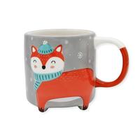 Cute Animal - Tazza da caffè Winter Edition Volpe, misura XXL, ca. 450 ml