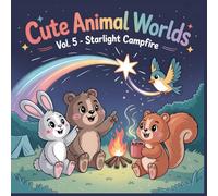 Cute Animal Worlds Coloring Collection Starlight Campfire: Every Campfire Starts with a Spark of Joy A Heartwarming Camping Adventure Coloring Book for Kids Ages 4 to 8