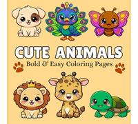 Cute Animals: 50 Cute Animals, Insects, pets and underwater animals chibi style