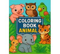 Cute Animals: Adorable Pets Coloring Book: Cuddle Up with Fluffy Friends and Playful Companions