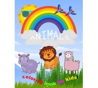 Cute animals and fun: Very easy coloring book for kids, and teens.