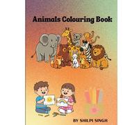 Cute Animals and Their Babies Coloring Book: Fun & Easy Coloring Pages to Learn Animal Families | Cute Baby Animals for Toddlers & Preschool Kids