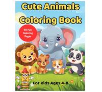 Cute Animals Coloring Book: A Happy Crayon Club Coloring Adventure