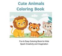 cute animals coloring book: cute animals coloring book for kids with names of animals