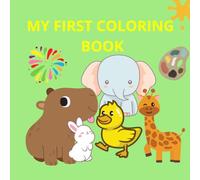 cute animals coloring book: Educational coloring pages with animals for children 3-6