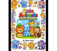 Cute Animals Coloring Book for Kids: A Fun & Easy-to-Advanced Coloring Book for Kids Ages 4-8 With Simple Pages, Background Scenes & a Final Creative Challenge