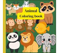 Cute Animals coloring book for Kids: Educational coloring pages with animals and Alphabets for preschool childern Ages 3-5 .